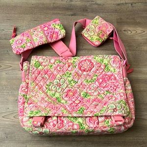 matching Vera Bradley trio- messenger bag & pencil bag